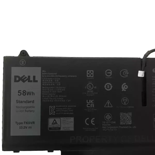 Батерия за лаптоп DELL FK0VR FKOVR - Image 3
