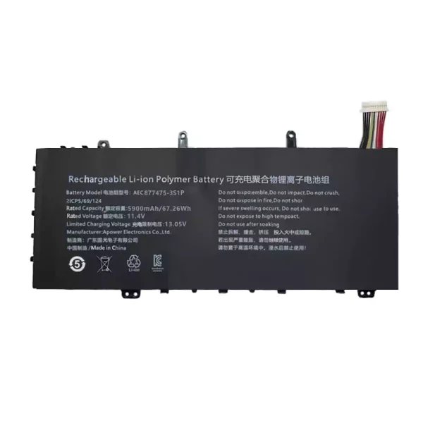 Батерия за лаптоп AEC677475-3S1P