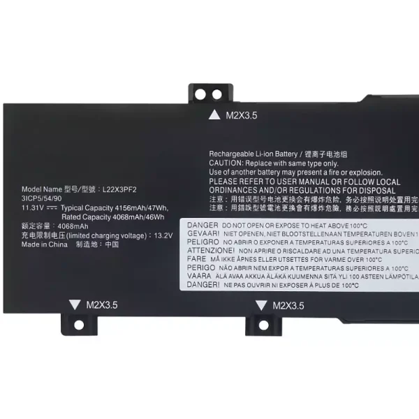 Батерия за лаптоп LENOVO L22X3PF2 L22L3PF2 L22M3PF2 L22D3PF2 L22C3PF2 - Image 3