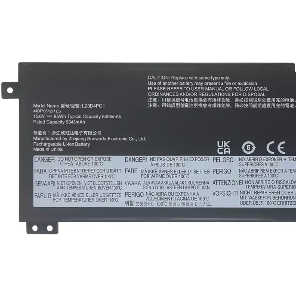 Батерия за лаптоп LENOVO L23N4PG1 L23X4PG1 L23D4PG1 - Image 3