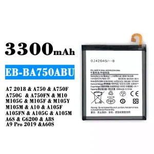 батерия смартфон EB-BA750ABU за Samsung A7 2018/A8S/A9 Pro 2019/A60S