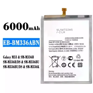 батерия смартфон EB-BM336ABN за Samsung Galaxy M33