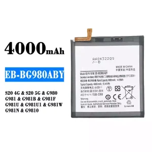 батерия смартфон EB-BG980ABY за Samsung S20 4G/S20 5G