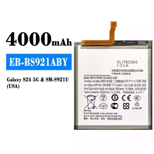 батерия смартфон EB-BS921ABY за Samsung Galaxy S24 5G