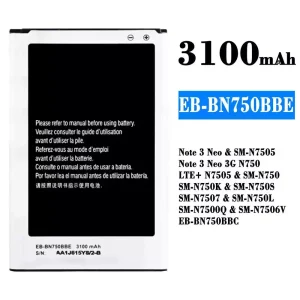 батерия смартфон EB-BN750BBE EB-BN750BBC за Samsung Note 3 Neo