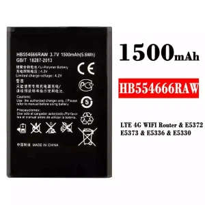 батерия смартфон HB554666RAW за HUAWEI LTE 4G WIFI Router / E5372 / E5373 / E5336 / E5330
