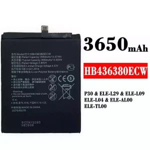 батерия смартфон HB436380ECW за HUAWEI P30