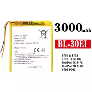 батерия смартфон BL-30EI за Tecno 1701 / 1702 / it1701 / it1702 / DroiPad 7C / 7C / DroiPad 7D / 7D / P701 / P702