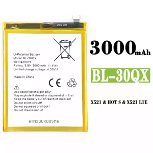 батерия смартфон BL-30QX за Infinix HOT S