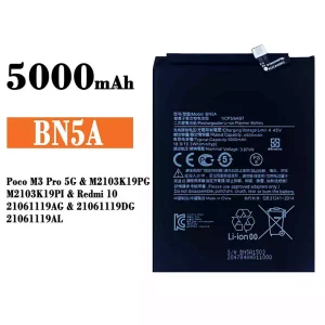 батерия смартфон BN5A за Xiaomi Poco M3 Pro 5G / Redmi 10