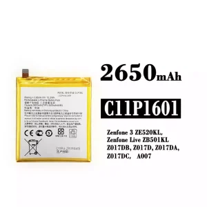 батерия смартфон C11P1601 за Asus Zenfone 3 / Zenfone Live