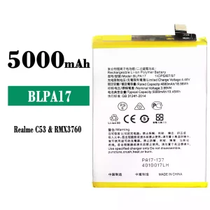 батерия смартфон BLPA17 за OPPO Realme C53 / C67 NFC / C65 4G / C67 4G