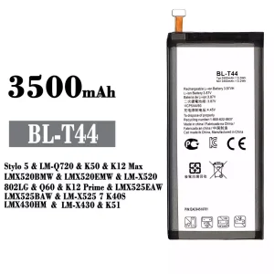 батерия смартфон BL-T44 за LG Stylo 5 / K50 / K12 Max /Q60 / K12 Prime /LK51