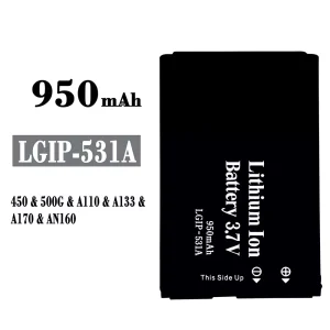 батерия смартфон LGIP-531A за LG 450/500G/A110/A133/A170/AN160