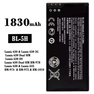 батерия смартфон BL-5H за Nokia Lumia 630 / Lumia 638 / Lumia 635 / RM-974 / RM-975 / RM-1010