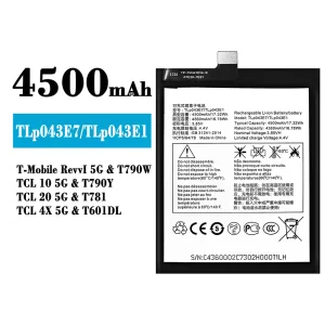 батерия смартфон TLP043E7/TLP043E1 за Alcatel T-Mobile RevvI 5G/TCL 10 5G/TCL 20 5G/TCL 4X 5G
