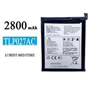батерия смартфон TLP027AC за Alcatel A5 5085D/Y 6085D OT5085C