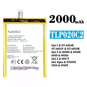 батерия смартфон TLp020C2 за Alcatel Idol S/Idol X/IDOL 2 /IDOL ALPHA