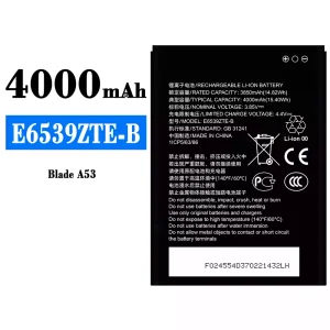 батерия смартфон E6539ZTE-B за ZTE Blade A53