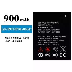 батерия смартфон Li3709T42P3h504047 за ZTE Z331/X930/UX990/GX991/GX930