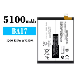 батерия смартфон BA17 за IQOO 12 Pro/V2329A