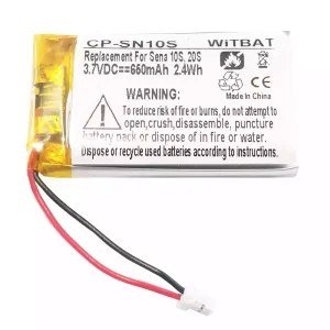 Батерия за слушалки Sena 10S,20S,Sena 30K SP46,Sena Tufftalk Lite,Sena 10S-01,Sena 20s-01,Sena 20s evo,Sena 30K-01D,802540